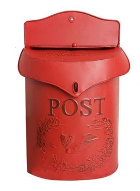 European style iron retro mailbox, sealed suggestion box, ne