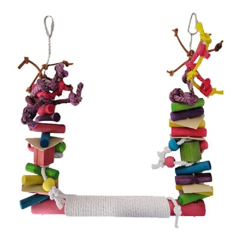 Colorful Parrot Toys Macaw Hanging Acrylic Bites On Cages