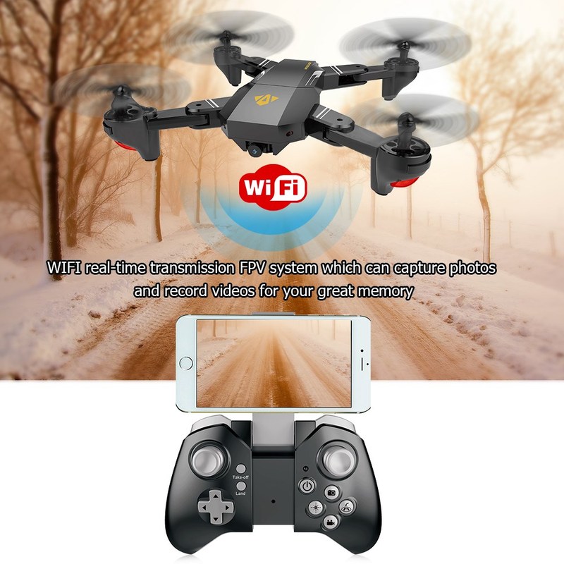 XS809HW FPV RC Drone With Wifi 2MP/0.3MP Camera 2.4G 6 Axis