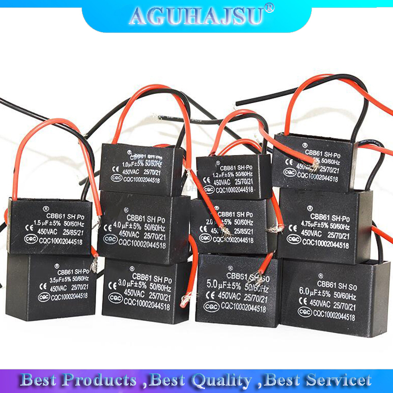 20pcs CBB61 starting capacitance AC Fan Capacitor 450V CBB M