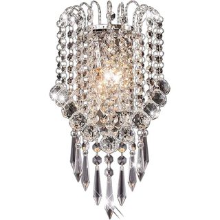 OYGROP Wall Light with Crystal  Drops Decorative Besides Wal