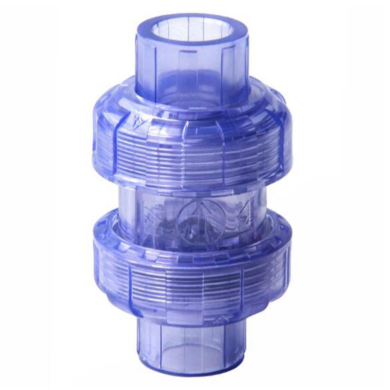 1pc PVC Transparent Check Valve Inner Diameter 20-63mm Garde