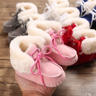Thick Warm Winter Baby Boots Anti-slip Rubber Soled Toddler