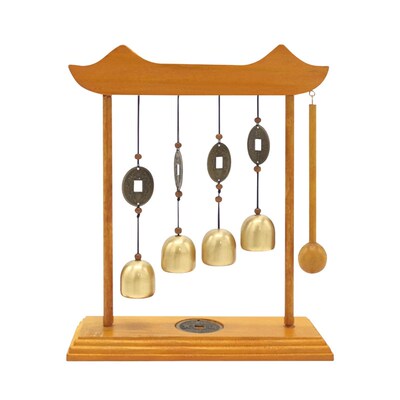 Vintage Copper Bell Windbell Copper Bell & Coin Chimes