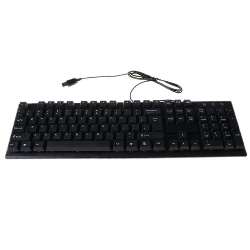 Russian Arabic French spanish USB Wired Silent Keyboard Wate