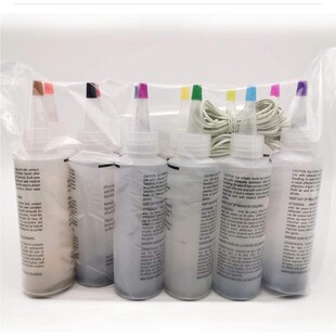 10 Bottles Kit Muti Color Dyes Permanent Paint Tie Dye Kit
