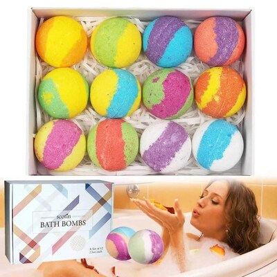 Handcrafted Vegan Bath Bomb Different Organic Essential Oils