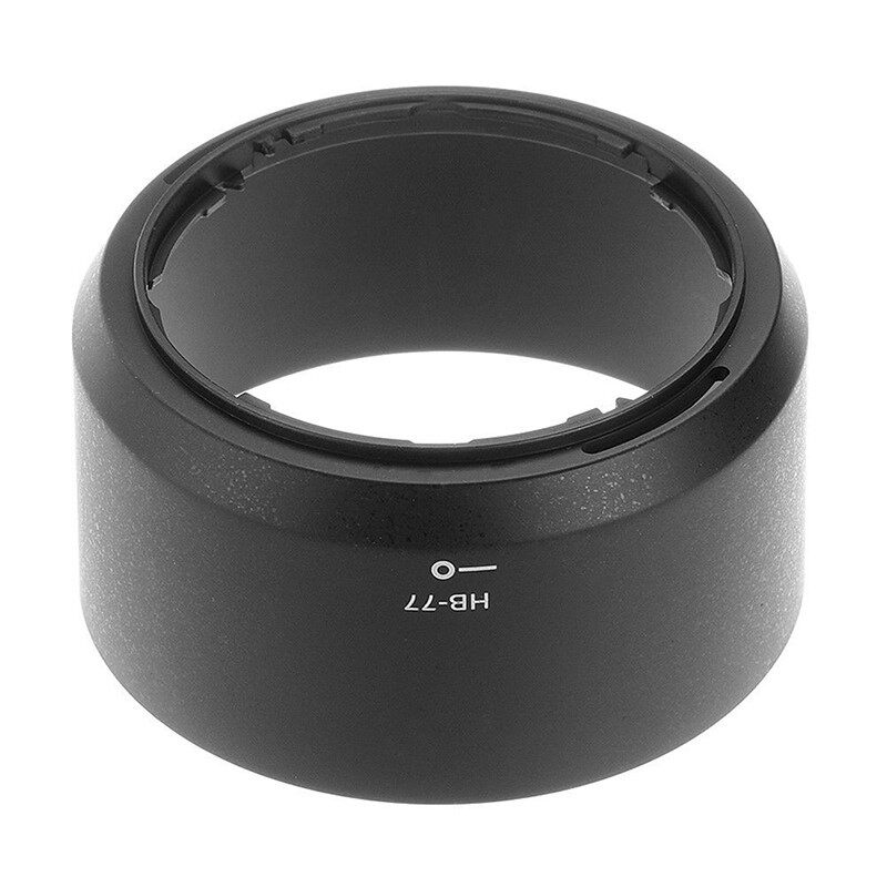 1Pcs Cylinder Bayonet Lens Hood Replace HB-77 Lens Hood Shad - 实物图