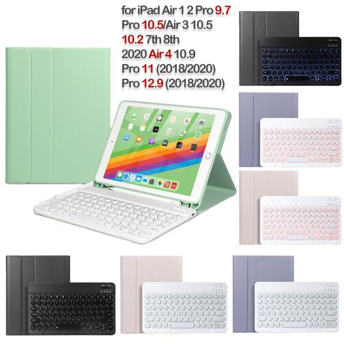 Round Cap Keyboard Case for iPad Pro 9.7 10.5 11 12.9 inch