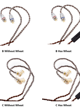 1.2m Ofc Earplug Cable 0.75mm 2-Pin Connector 3.5mm Trs Plug