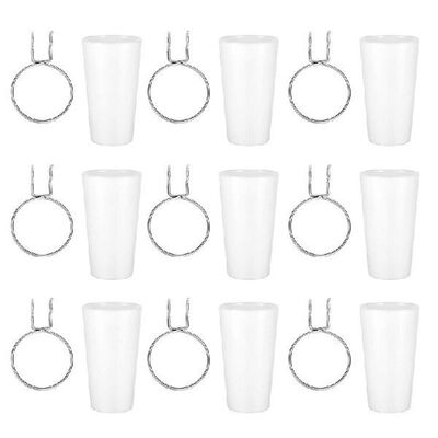 12 Sets Pegboard Bins With Rings Ring Style Pegboard Hooks