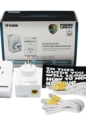 D-LINK DHP-P309AV POWERLINE AV500 PASSTHROGH ADAPTER NETWORK