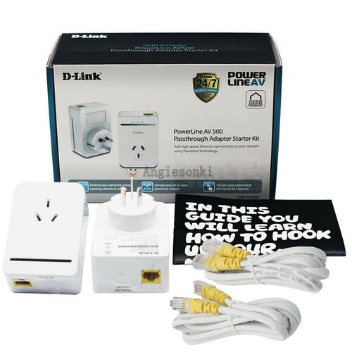 D-LINK DHP-P309AV POWERLINE AV500 PASSTHROGH ADAPTER NETWORK