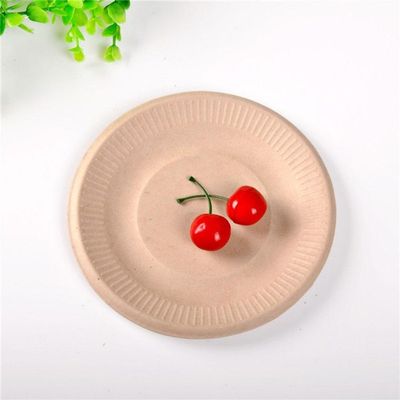 50PCS 6/7/9in  Compostable Paper Plates Heavy Duty Qual