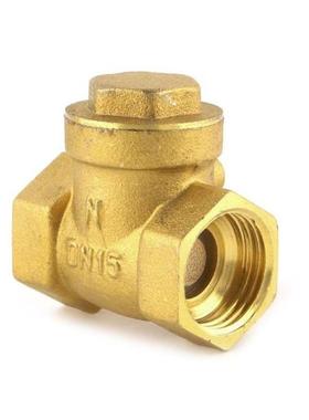 New Golden horizontal check valve Brass non return valve 1/2