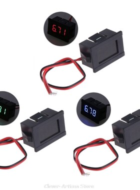 DC 2 Wires 4.5-30V Mini LED Digital Display Voltmeter Volt V