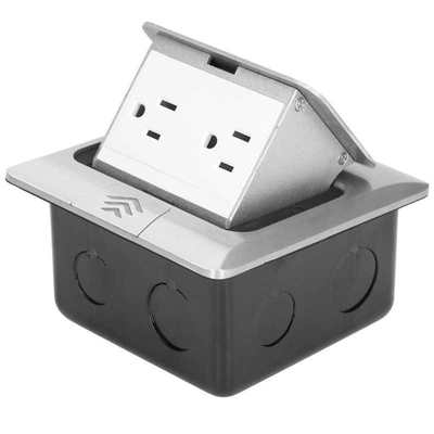 Concealed Recessed Socket Aluminum Alloy PC Desktop Outlet f
