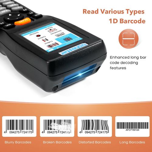 1D 2D Barcode Scanner Wireless QR Bar Code Reader Handheld I