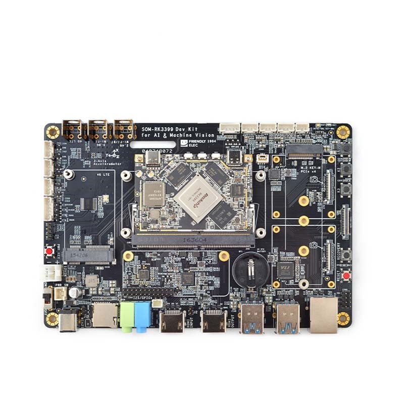SOM-RK3399 AI Developer kit WiFi BT Support Gbps Ethernet an