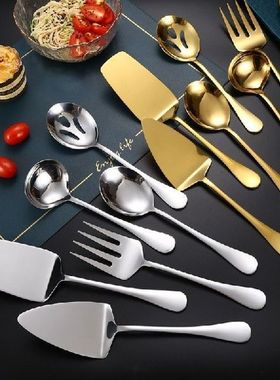 Stainless Steel Dinner Serving Spoon Public Tableware Steak