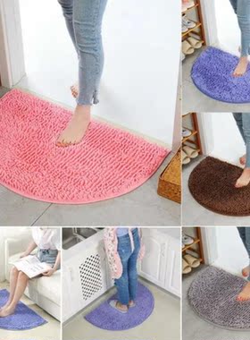 Soft Plush Carpet Home Chenille Bath Mats Water Absorption N