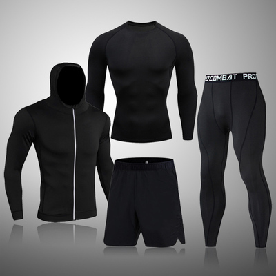 winter Top quality new thermal underwear men sets compressio