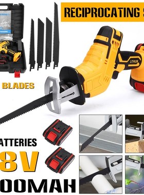 /18V Cordless Reciprocating Saw Portable Electric Saw Replac