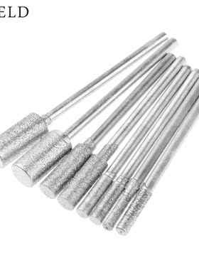 8Pcs/set Diamond Cutting Grinding Head Mounted Points Bit 2.