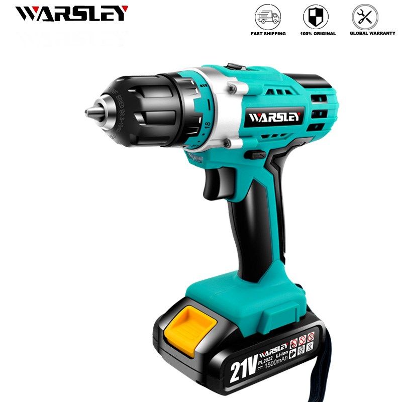 rechargeable electric screwdriver drill 21v lithium battery