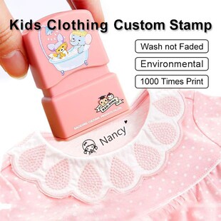 *Custom-made Baby Name Stamp DIY for Children Name Seal Stud