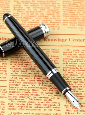 New Black Jinhao X750 Deluxe Medium Nib 18kgp Fountain Pen Q