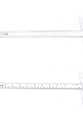 1PCS Plastic T Shape Ruler Clear Transparent Measurements St