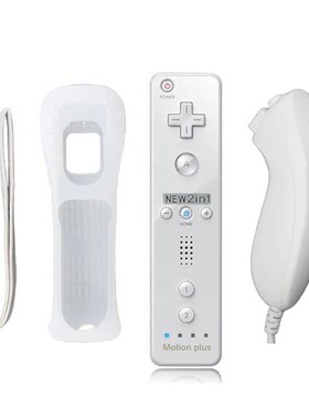 2 In 1 For Nintend Wii Motion Plus Wireless Remote Gamepad C