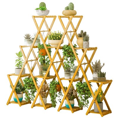 Flower Stand Rack Balcony Flower Pot Rack Floor Living Room