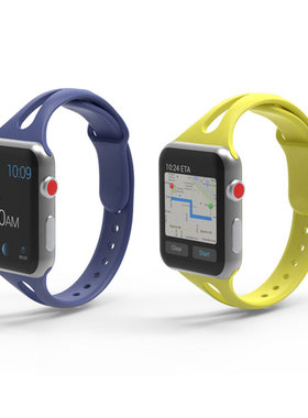 Slim strap for Apple watch band 40mm 44mm 38mm 42mm