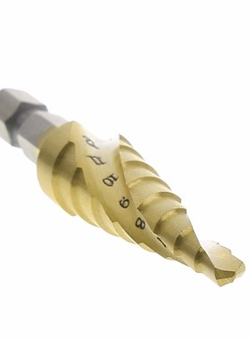 7 cm HSS Spiral Grooved Step Cone Drill Bit 1/4