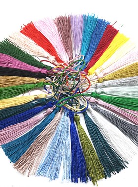 32PCS/Pack mixed color 7cm Hanging rope Silk Tassels fringe