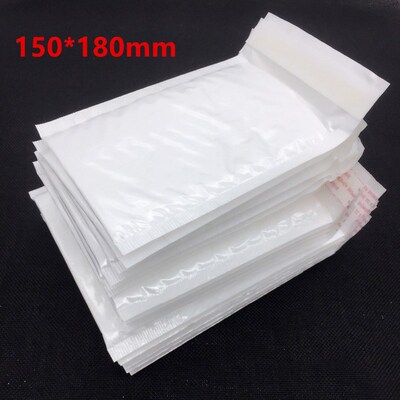 *150*180mm Pearl White sable Space Poly Bubble Mailer Envelo