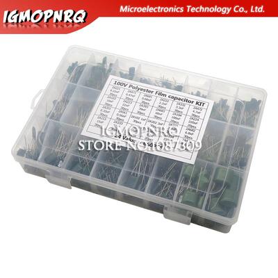 660PCS 24Value Capacitor kit 100V 2A221J to 2A474J Polyester