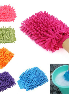 2 in 1 Ultrafine Fiber Chenille Microfiber Car Wash Glove Mi