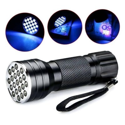 LED UV Flashlights bright torch Ultraviolet Black Light lamp