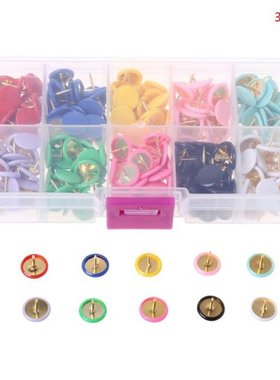 300pcs Home Office Colorful Drawing Pins Pushpin Thumbtack C