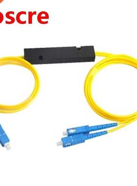 10pcs Ftth SC UPC 1X2 PLC Singlemode Fiber Optical Splitter