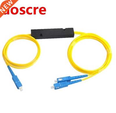 10pcs Ftth SC UPC 1X2 PLC Singlemode Fiber Optical Splitter