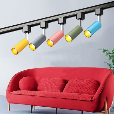 hrisdar Nordic Led track light macaron background coffee sho