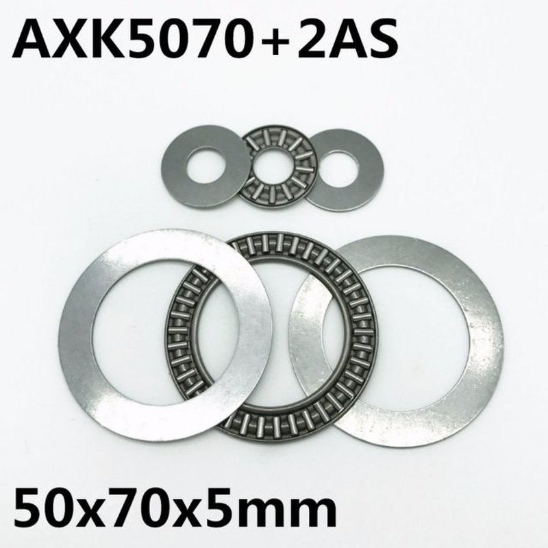 10pcs AXK5070 +2AS Thrust Needle Roller Bearing 50x70x3 mm T