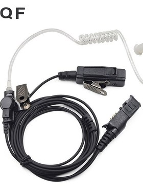Surveillance Air Tube PTT Earpiece Headset Mic for Motorola