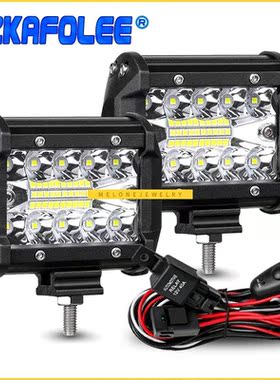 60W 4INCH 20LED Waterproof  Work Light LED Light Bars Spot F