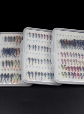 40PCS/Box Fishing Fly Set Stonefly Buzzers Beadhead Nymphs E