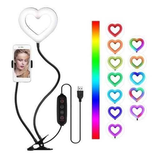 6-inch RGB LED Ring Light 8W 3800K-6800K Brightness Dimmable